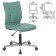 Office Brabix "Stream MG-314", without armrests, eco-leather, gray-blue, 532079