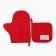 Set of kitchen. Ethel New Year Collection, col. Red, mittens-seging 18x29 cm, take 19x19 cm, 10