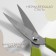 Clothing scissors, mowed blade, 8 ", 21 cm, color mix