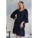 Female dress, size 44, blue color