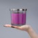 Aromatic giant candle in a glass "Black Cherry", soy wax, 10x10 cm