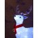 LED figure "deer" 25 × 13 cm, acrylic, 20 LED, AAX2 batteries (not in the kit), white glow