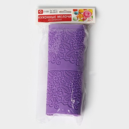 AISING mat “Natural Beauty”, silicone, 2 stripes, 38.4 × 19.2 cm, purple color-3