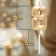 Candle in the cake on the skewer "Almaz", the number "8", champagne, 4.8x2.6 cm