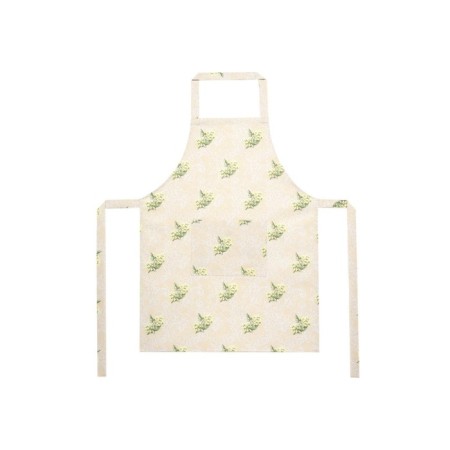 Female apron Waldsteinia, size 60x80 cm, beige color