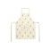 Female apron Waldsteinia, size 60x80 cm, beige color