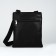Male bag over the shoulder, Textura, artificial leather, black color