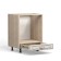 Floor cabinet for technology Angelica 600x510x820 Dub milk/ash