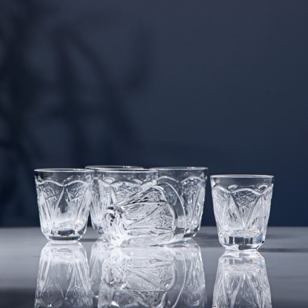 Set of crystal stops for wine, 25 ml, 6 pcs