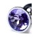 Anal plug with the Toyfa Metal rhinestone, silver, amethyst, 7 cm, d = 2.8 cm