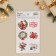 Paper stickers "Winter", for gifts, 9 x 16 cm, New Year