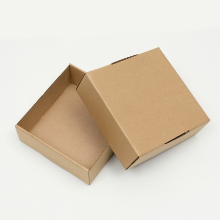 Self -assembly box, craft, brown, 16 x 16 x 6 cm-2