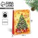 Laminated vertical “gold and snowflakes”, l 28 x 38 x 9 cm, New Year