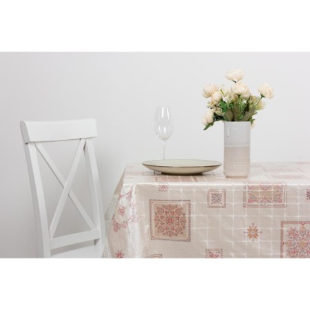 MEIWA tablecloth, 122 x 152 cm, roll 10 pcs, white/red color-1