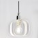 Suspended Citilux Virta CL139012, 12x10x25 cm, 1x60W, E14, gray color.