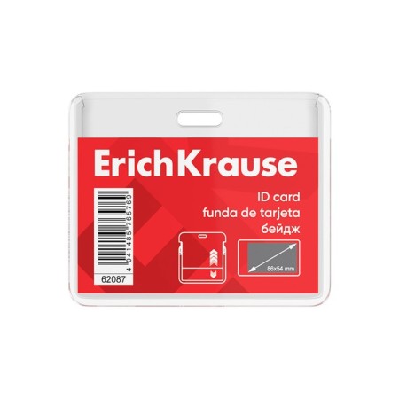 Horizontal badge 86 x 54 mm, erichkrause slider, textile tape, mix color-7