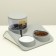 Complex for feeding with an auto-laid and removable bowl, white-gray