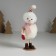 Souvenir Textile "Snowman in a pink scarf, with a sock" 11x7x17.3 cm