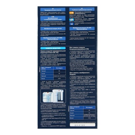 A set of interchangeable cartridges for Aquaphor Osmo, K5-K2-K7M, filtering-2