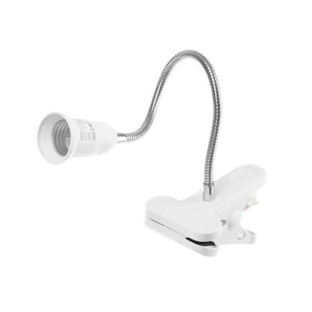 Lamp on the clothespin Ecola Base, E27, 220V, 300 mm, switch, flexible, white-2