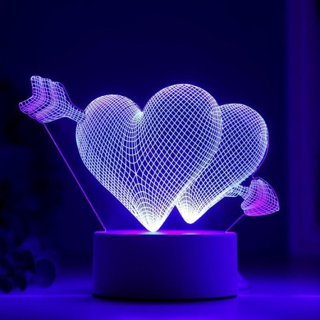Heart lamp Led RGB from a network 9.5x18x15 cm Risalux-3