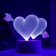 Heart lamp Led RGB from a network 9.5x18x15 cm Risalux