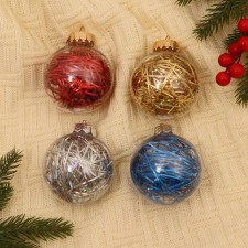 Set of balls plastic D-7 cm, 4 pcs 