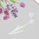 Plastic stickers "Flowers and quotes. Lilac" set 12 pcs 8.5x21.5x0.2 cm