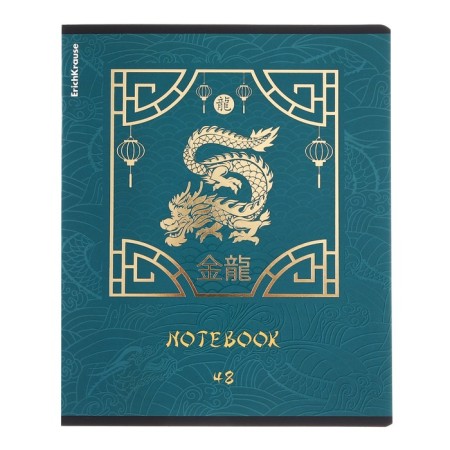 Notebook of 48 sheets in the Erichkrause "Dragons", matte lamination, an offset block 100%, mix-5