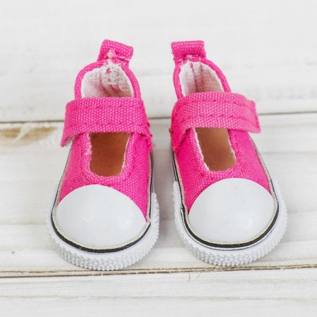 Semicircks for dolls, sole length 5 cm, pink color-2