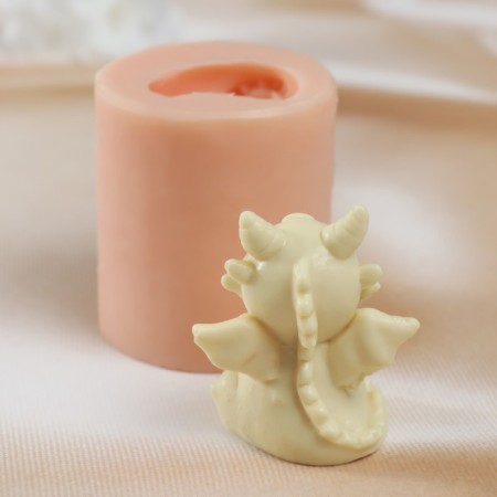 Silicone Mold "Serious Dragon" 4x3x5.2 cm-3