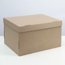 The box is folding, the lid is, brown, 37 x 28 x 18 cm