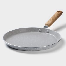 Pan pancake shade Grit, D = 22 cm, Soft-Touch handle, anti-stick coating, induction, color gray color