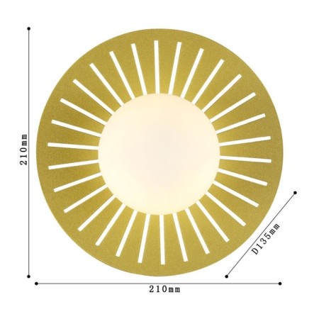 Wall lamp Sonnenblume 210 mm, 135 mm, G9 25W-2