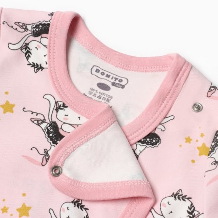 Body baby, pink color/kittens, height 62 cm-1