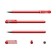 Gel pen Erichkrause G-Soft, red ink, node 0.38 mm, letter line length 500 meters