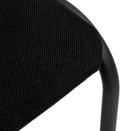 Ascona chair, black fabric, black frame-1