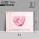 Postcard-Complement "With Love for You" Heart, White Back 8 x 6 cm