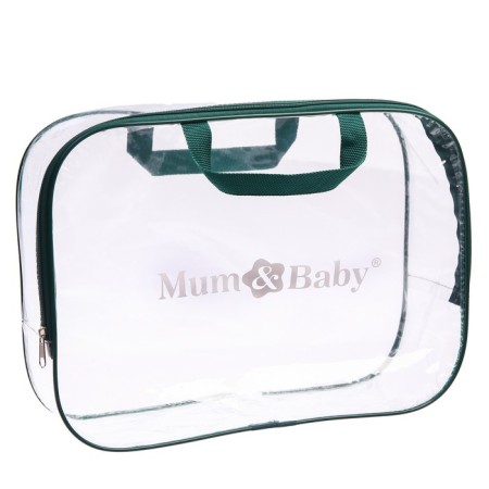 Bag in the hospital, with a cosmetic bag, green color-3