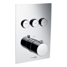 Wasserkraft Neime 1944 bath mixer, built -in, 3 exits, brass, chrome