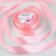 Satin tape, 25 mm × 23 ± 1 m, color pink peach No. 66