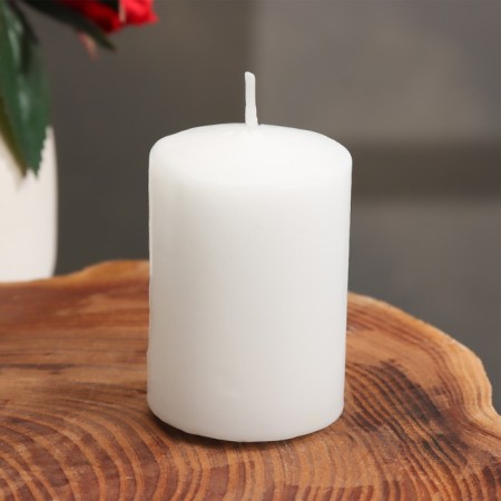Candle - Aromatic cylinder "French vanilla", 4x6 cm-2