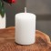Candle - Aromatic cylinder "French vanilla", 4x6 cm