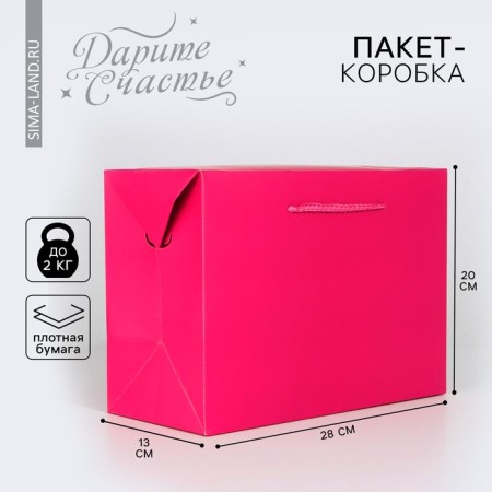 Package - fuchsia, 28 × 20 × 13 cm
