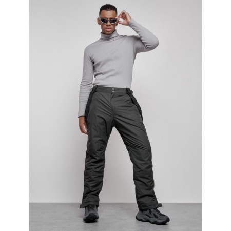 Semi -combinezone ski insulated male winter, size 48, khaki color-14