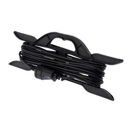 Extension cord on the ProConnect frame PVS 2x0.75, 10 m, b/s, 6 a, 1300 watts, IP20, black (made in Ros