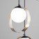 Dublin lamp, 3x7W G9, black color, bronze