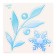 Decor on the wall "Cold Beauty", 5 cards in the kit