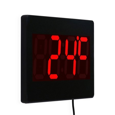 Electronic wall clock, desktop "Solomon", an alarm clock, 15.5 x 23.5 cm, red numbers-7