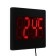 Electronic wall clock, desktop "Solomon", an alarm clock, 15.5 x 23.5 cm, red numbers